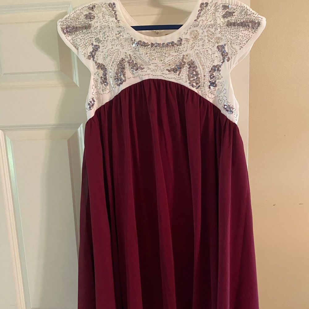 Maroon Altered State Dress